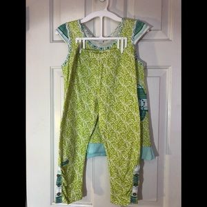Green Naartijie top and pants set